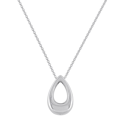 The Grace Teardrop Cremation Necklace in Stainless Steel / Silver - product view 1