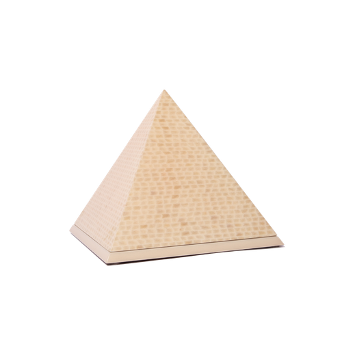 The Pyramid Urn in Cream - product view 1