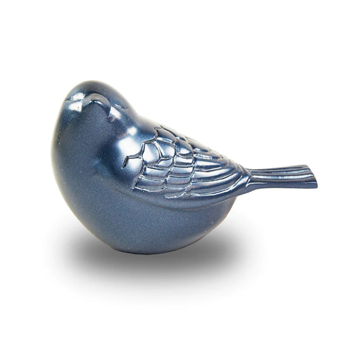 The Lucy Songbird Keepsake Urn in Blue - product view 1
