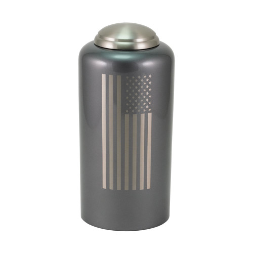 Eternal Essence Flag Gray, Full Size Urn