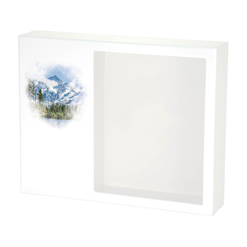 Shadowbox Remembrance Keepsake Majestic Mountains