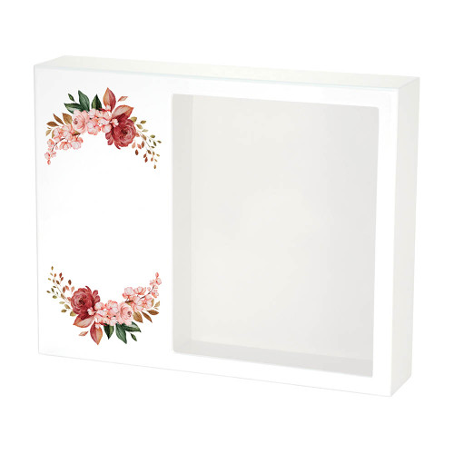 Shadowbox Remembrance Keepsake Floral Blush