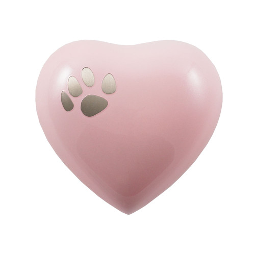 Classic Paw Pearl Pink, Heart Keepsake