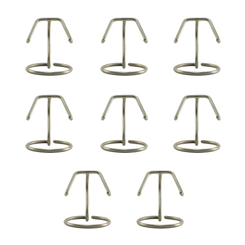 Set of 8, Heart Stand, Pewter