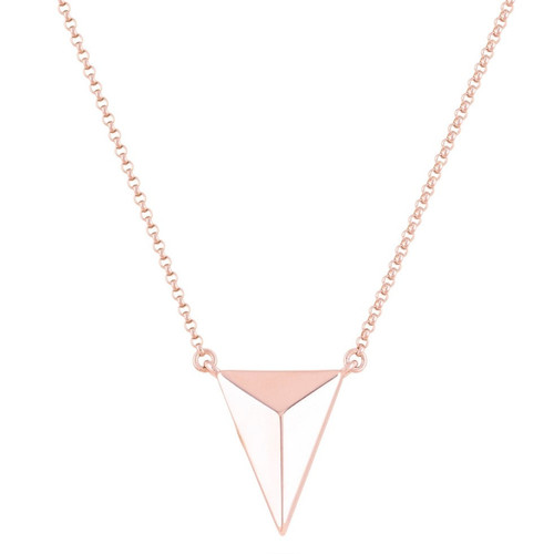 The Poly Cremation Necklace in Sterling Silver / Rose Gold - product view 1