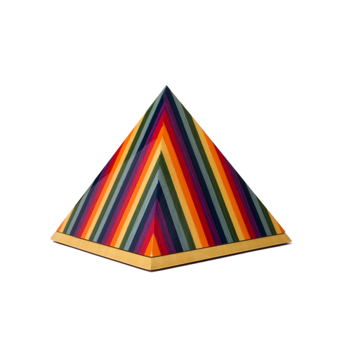 The Pyramid Urn in Vibrant Multicolor - product view 1