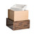 The Shelton Urn in Striped Brown - product view 3