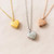 The Claire with Paws Cremation Necklace in Sterling Silver / Silver - product view 3
