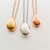 The Olivia Teardrop Cremation Necklace in Stainless Steel / Rose Gold - product view 3