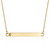 The Horizontal Pillar Cremation Necklace in Sterling Silver / Gold - product view 1