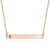 The Horizontal Pillar Cremation Necklace in Sterling Silver / Rose Gold - product view 1