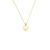The Claire Cremation Necklace in Sterling Silver / Gold - product view 1