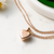 The Claire Cremation Necklace in Sterling Silver / Rose Gold - product view 2