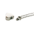 The Claire Cremation Necklace in Silver - product view 2