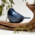 The Lucy Songbird Keepsake Urn in Blue - product view 2