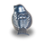 The Lucy Songbird Keepsake Urn in Blue - product view 3