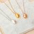 The Olivia Teardrop Cremation Necklace in Stainless Steel / Silver - product view 2