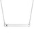 The Horizontal Pillar Cremation Necklace in Stainless Steel / Silver - product view 1