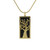 Bronze/Onyx Pendant Embossed Tree