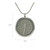 Pewter Round Hinged Dragonfly Pendant