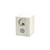 Monumental Memorials Pet Cat Moon Pink Inlay, White