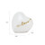 Adoring Heart Pearl White, Extra Small Urn