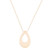 The Grace Teardrop Cremation Necklace in Stainless Steel / Gold - product view 2