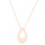 The Grace Teardrop Cremation Necklace in Stainless Steel / Rose Gold - product view 2