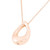 The Grace Teardrop Cremation Necklace in Stainless Steel / Rose Gold - product view 3