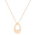 The Grace Teardrop Cremation Necklace in Sterling Silver / Gold - product view 1