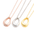 The Grace Teardrop Cremation Necklace in Sterling Silver / Gold - product view 4