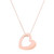 The Audrey Cremation Necklace in Stainless Steel / Rose Gold - product view 2