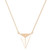 The Poly Cremation Necklace in Stainless Steel / Gold - product view 1