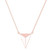 The Poly Cremation Necklace in Stainless Steel / Rose Gold - product view 1
