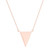 The Poly Cremation Necklace in Stainless Steel / Rose Gold - product view 2