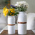 The Chelsea Vase in White / Dark Wood - product view 2