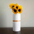 The Chelsea Vase in White / Light Wood - product view 1