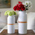The Chelsea Vase in White / Light Wood - product view 2