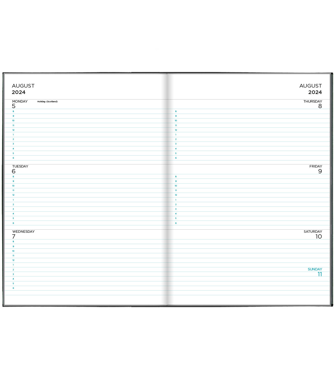 2024 -2025 A4 Week-to-view Academic diary (A5+) | Mid year diary by Pirongs