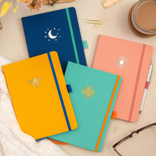Pirongs Icon Notebook Collection with free personalised initials in gold or silver foil