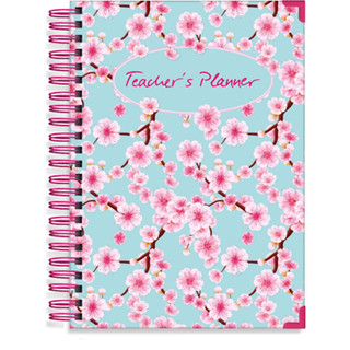 Pirongs Floral Favourites Blossom personalised teacher planner cover design