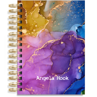 A4 Week to View Diary - Coloured Marble