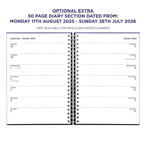 Example pages from a Pirongs Teacher Planner with optional extra of dated diary pages Example pages from a Pirongs Teacher Planner with optional extra of dated diary pages