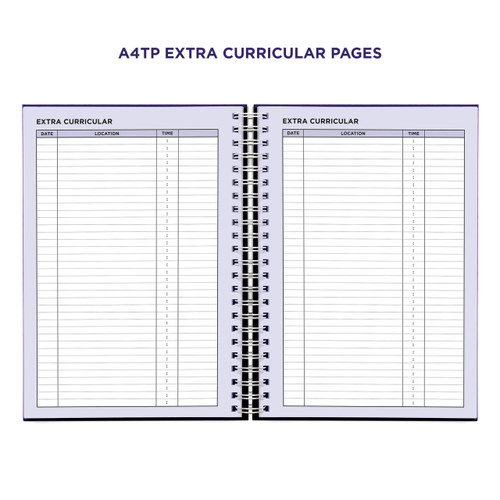 Example pages from a Pirongs Teacher Planner, showing extra-curricular pages Example pages from a Pirongs Teacher Planner, showing extra-curricular pages