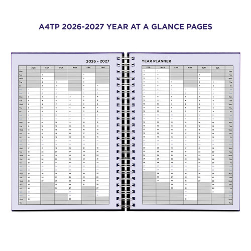 Example pages from a Pirongs Teacher Planner, showing 2026-2027 year planner page spread Example pages from a Pirongs Teacher Planner, showing 2026-2027 year planner page spread