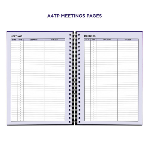 Example pages from a Pirongs Teacher Planner, showing meetings pages Example pages from a Pirongs Teacher Planner, showing meetings pages