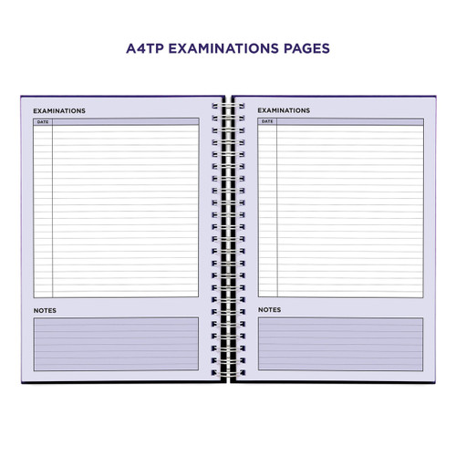 Example pages from a Pirongs Teacher Planner, showing examinations pages Example pages from a Pirongs Teacher Planner, showing examinations pages