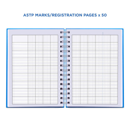Example pages from a Pirongs Teacher Planner, showing marks and registration pages Example pages from a Pirongs Teacher Planner, showing marks and registration pages
