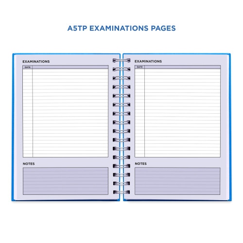Example pages from a Pirongs Teacher Planner, showing examinations pages Example pages from a Pirongs Teacher Planner, showing examinations pages