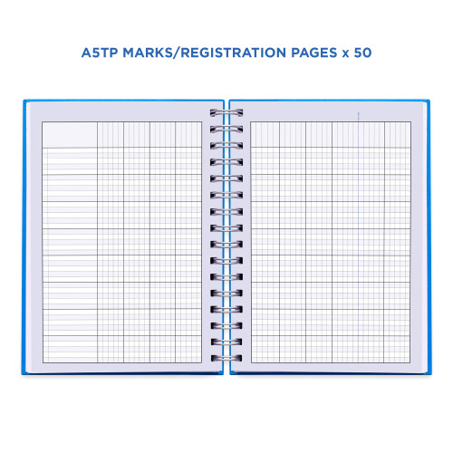Example pages from a Pirongs Teacher Planner, showing marks and registration pages Example pages from a Pirongs Teacher Planner, showing marks and registration pages
